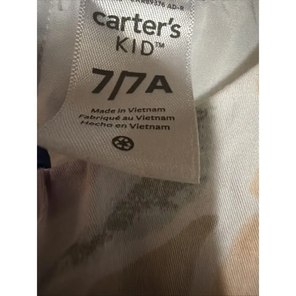 Carter's Floral Sateen Dress Girls 7